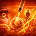 Illustrazione sulla rigenerazione cellulare e le terapie di ringiovanimento basate sul DNA.